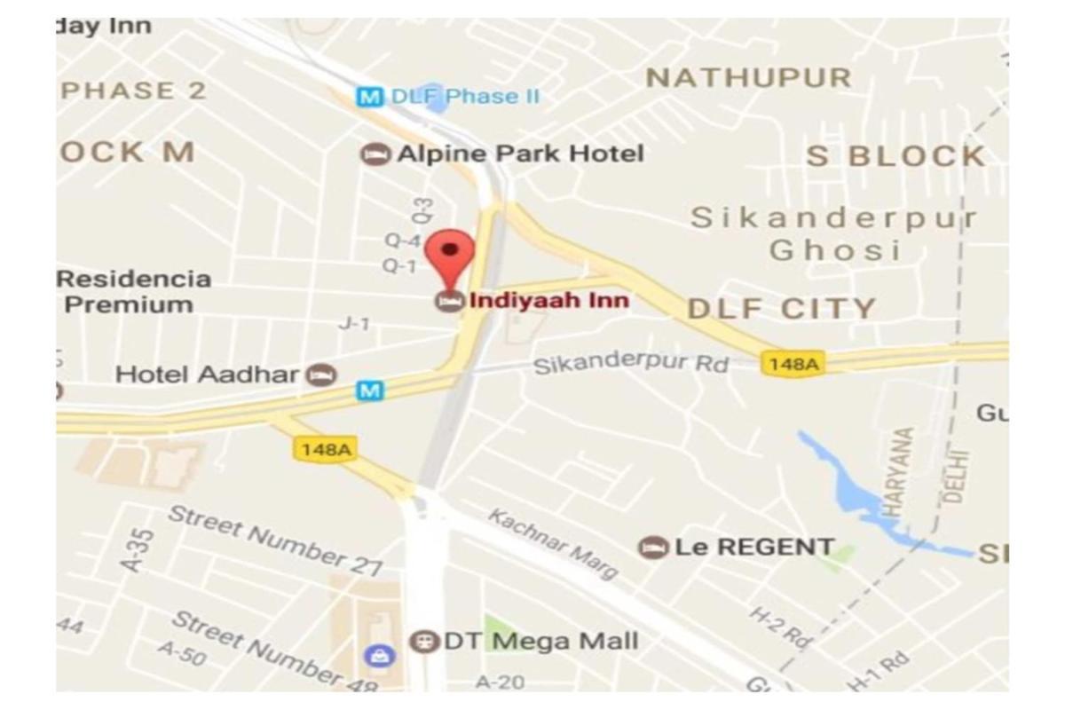 Indiyaah Inn Γκουργκάον Εξωτερικό φωτογραφία